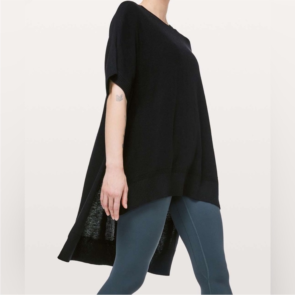 Lululemon athletica Olive Tunic Top Be At Ease Poncho Sage Green - Picture 9 of 9